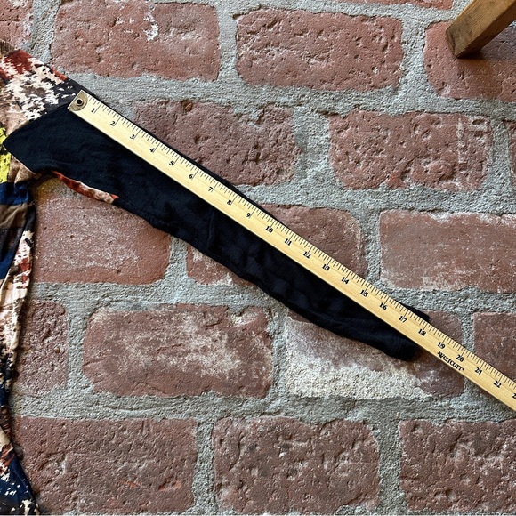 Gary Graham Small Batch Abstract Print Long Sleeve Silk Top - Picture 7 of 12